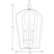 Progress Lighting Gather Collection Three-Light Foyer Pendant P3928-20 - alternate 4
